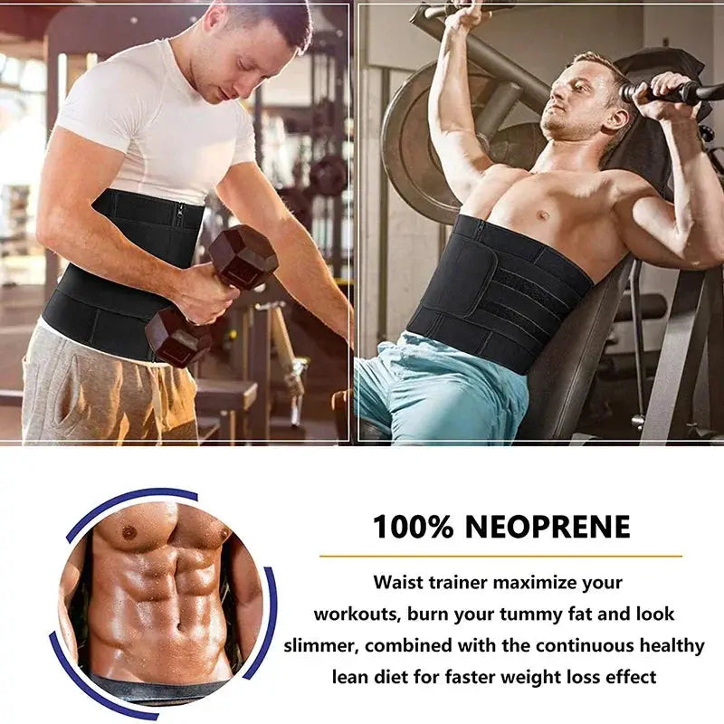 Men's Neoprene Waist Trainer for Tummy Control and Support