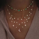 Boho Multi-Element Crystal Necklaces For Women Fashion