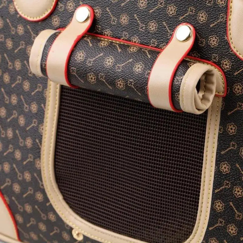 Luxury Leopard Print Dog Sling Bag For Small Pets Carrier