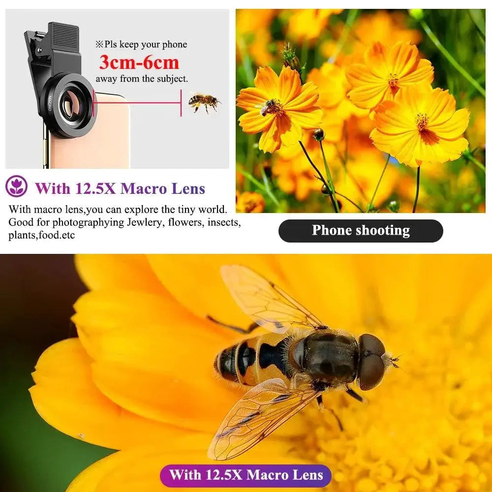 APEXEL HD Lens Kit for Smartphone Photography Enhancement