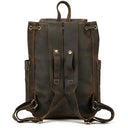 Vintage Leather Laptop Backpack For Men