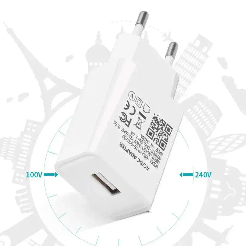 Universal 5V 2A Wall Charger With USB Type C Cable Included