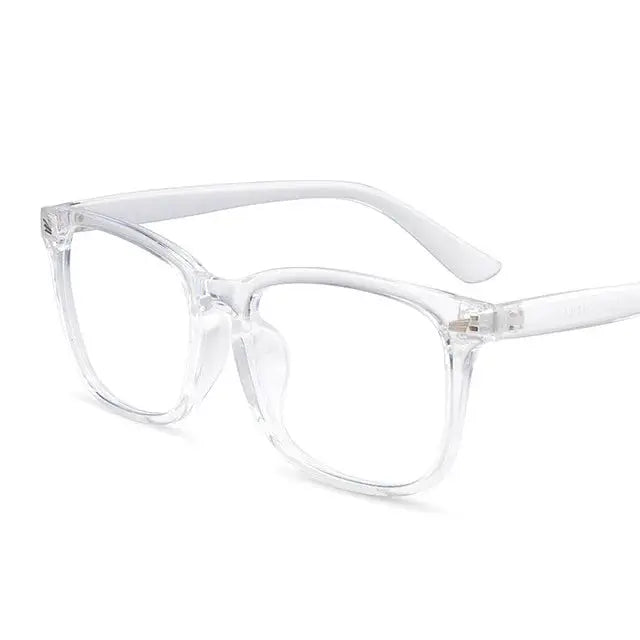 Fashion Unisex Square Glasses Plain Glasses Full Frame Glasses for Men and Women Radiation Protection Optical Glasses