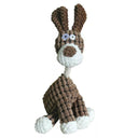 Donkey Shape Corduroy Squeaky Dog Toy Interactive Durable
