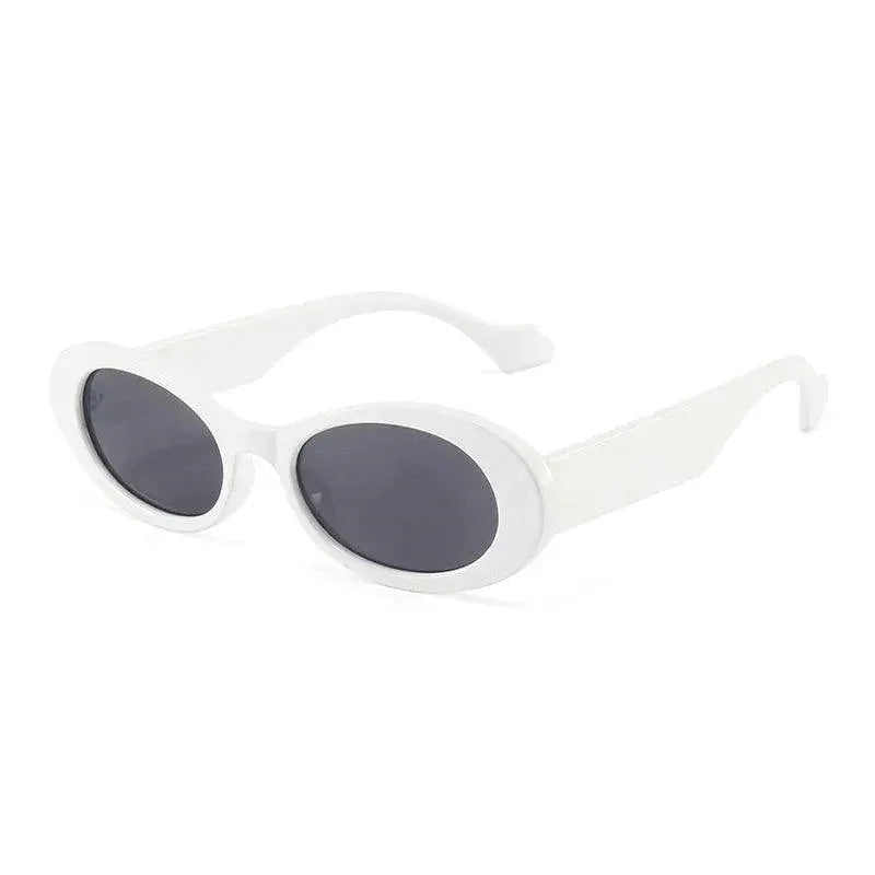Unisex Vintage Leopard Oval Sunglasses UV400 Protection