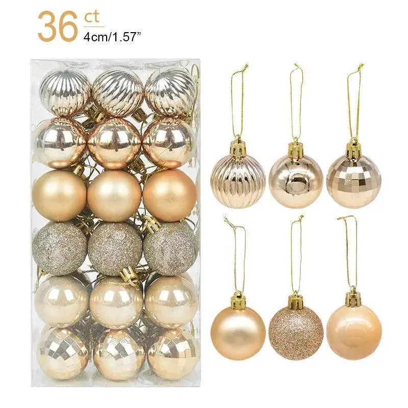 Vibrant Ornament Set for Home Decor — 36pcs purple