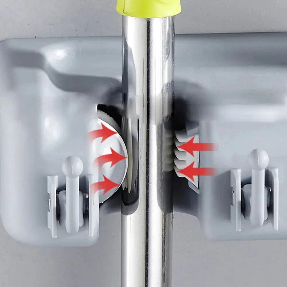 Cook Shaped Broom Mop Holder Kitchen Wall Storage Organizer