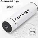 Smart Temperature Display Vacuum Water Bottle 500ml Stainless Steel Perfect Gift