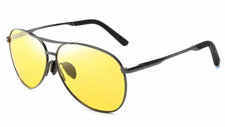 Men's Polarized Color Changing Pilot Sunglasses for Driving