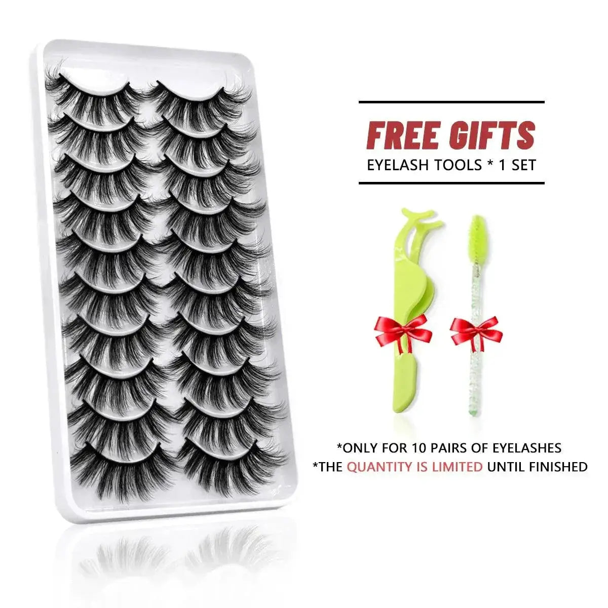 Fluffy Faux Mink Wispy Lashes Bundle For Eye Makeup