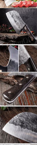 Artisan Crafted High-Carbon Chef Cleaver Traditional Butcher Knife