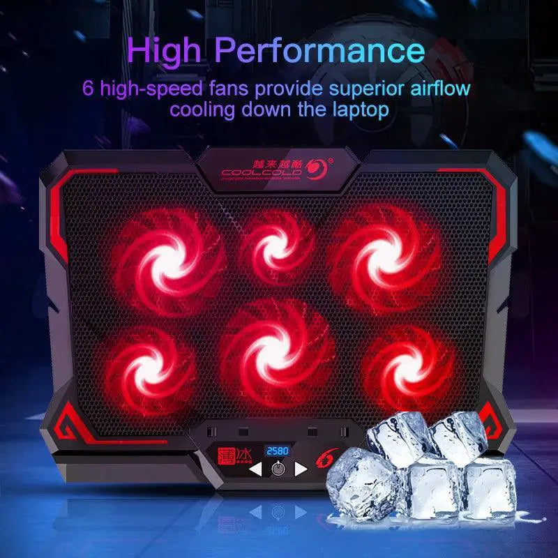 Coolcold Gaming Laptop Cooler For 17 Inch Notebooks