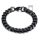 Vnox 3-11mm Chunky Miami Curb Chain Bracelet for Men