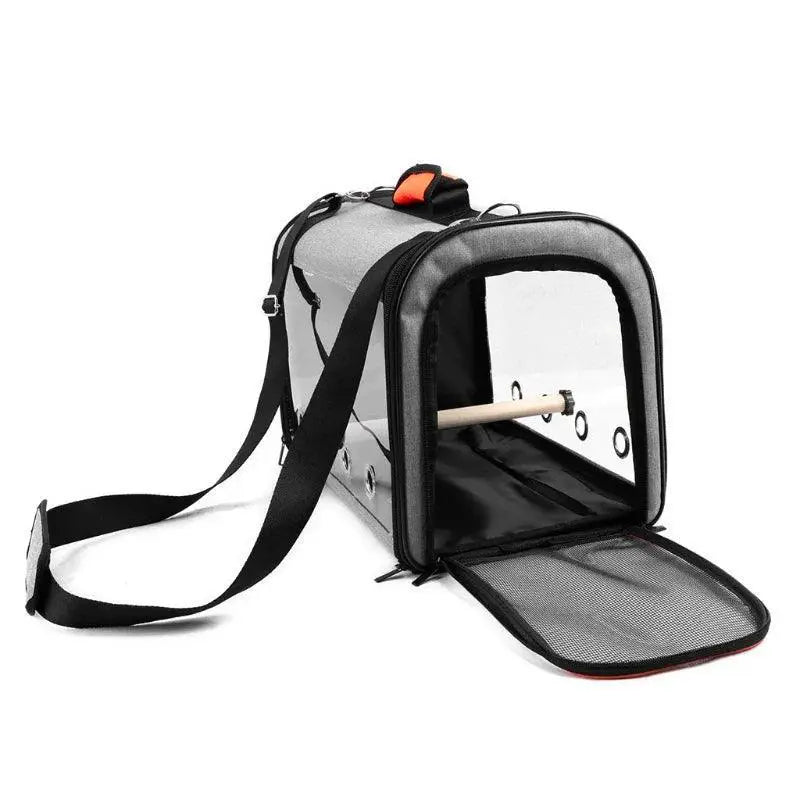 FeatherVoyage Bird Travel Bag With Perch For Safe Travel