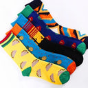 Playful Avocado & Sushi Animal Socks - Happy Cotton Blend