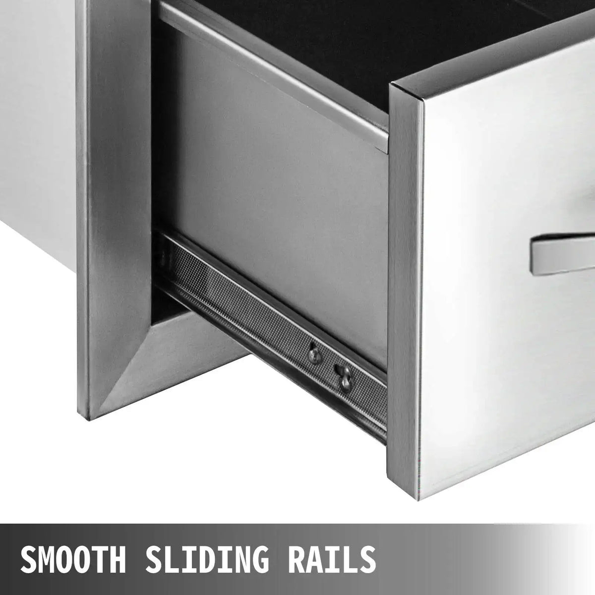 SucceBuy Stainless Steel Outdoor Kitchen Drawers W/ Handle Large — product view 4