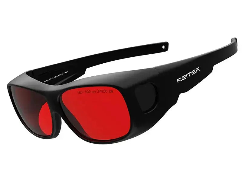 190 To 550nm OD 5 Green Laser Safety Glasses Red Lenses - OurLum.com