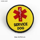 Therapy Dog Badges Hook Loop Patches for Vests Harnesses