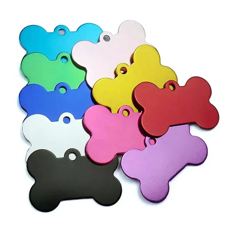 Personalized Engraved Pet ID Tags for Dogs and Cats Set