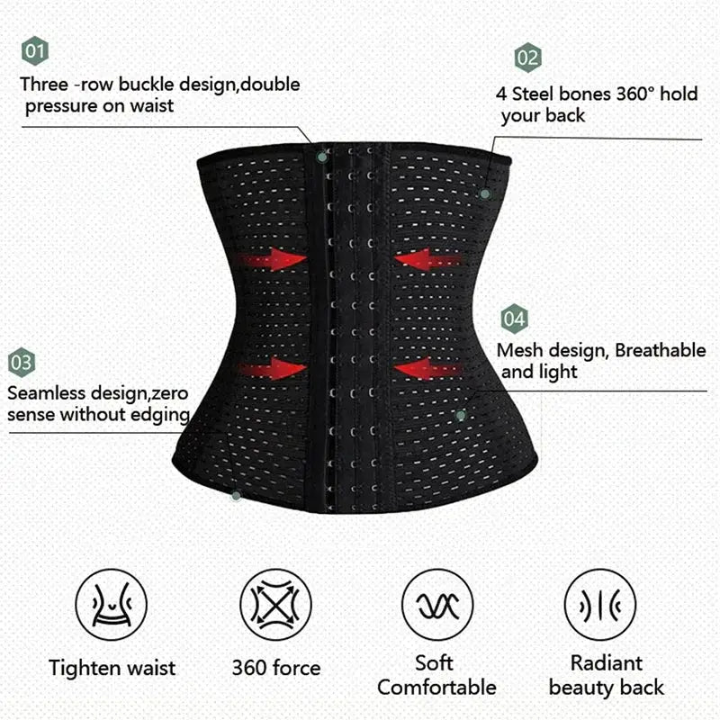 Waist Trainer Corset Shaper Girdle for Women Tummy Control