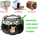 Portable Pet Cage: Spacious Octagon Playpen with Zipper