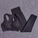 Seamless Yoga Set Women Leggings Crop Top