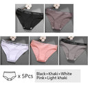 Cotton Panties Set: Stylish Low Waist Briefs for Women
