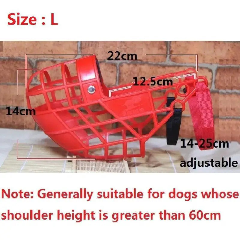 Breathable Dog Muzzle Basket Stop Biting Safe Training Tool