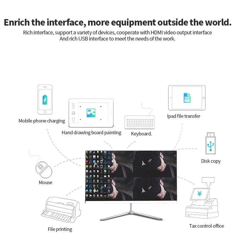 19 Inch Core I3 All In One Desktop PC Windows 10 WiFi