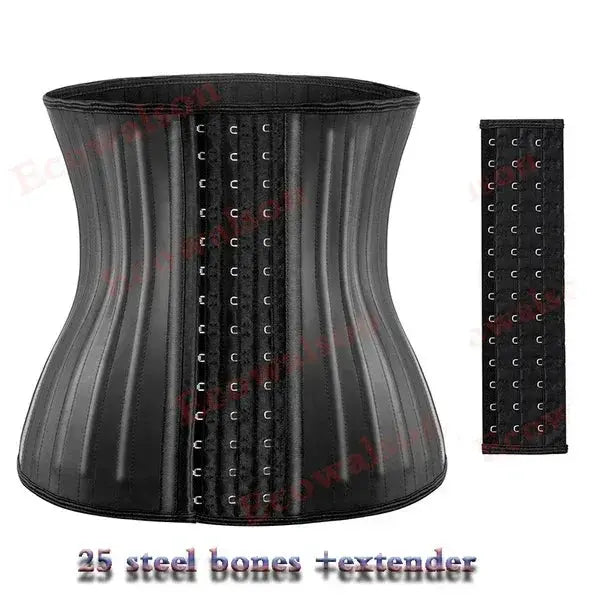 XXXS 25 Steel Bone Waist Trainer Corset Cincher Girdle