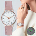 Watch Women Fashion Casual Leather Belt Quartz Clock