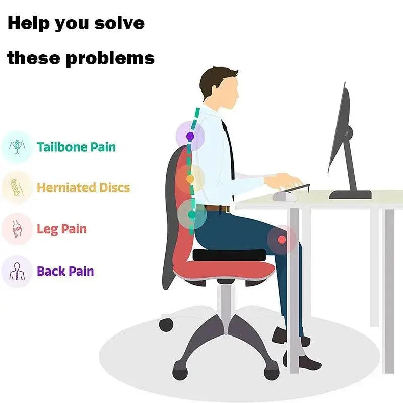 U Shaped Cooling Gel Memory Foam Office Seat Cushion
