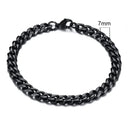 Vnox 3-11mm Chunky Miami Curb Chain Bracelet for Men