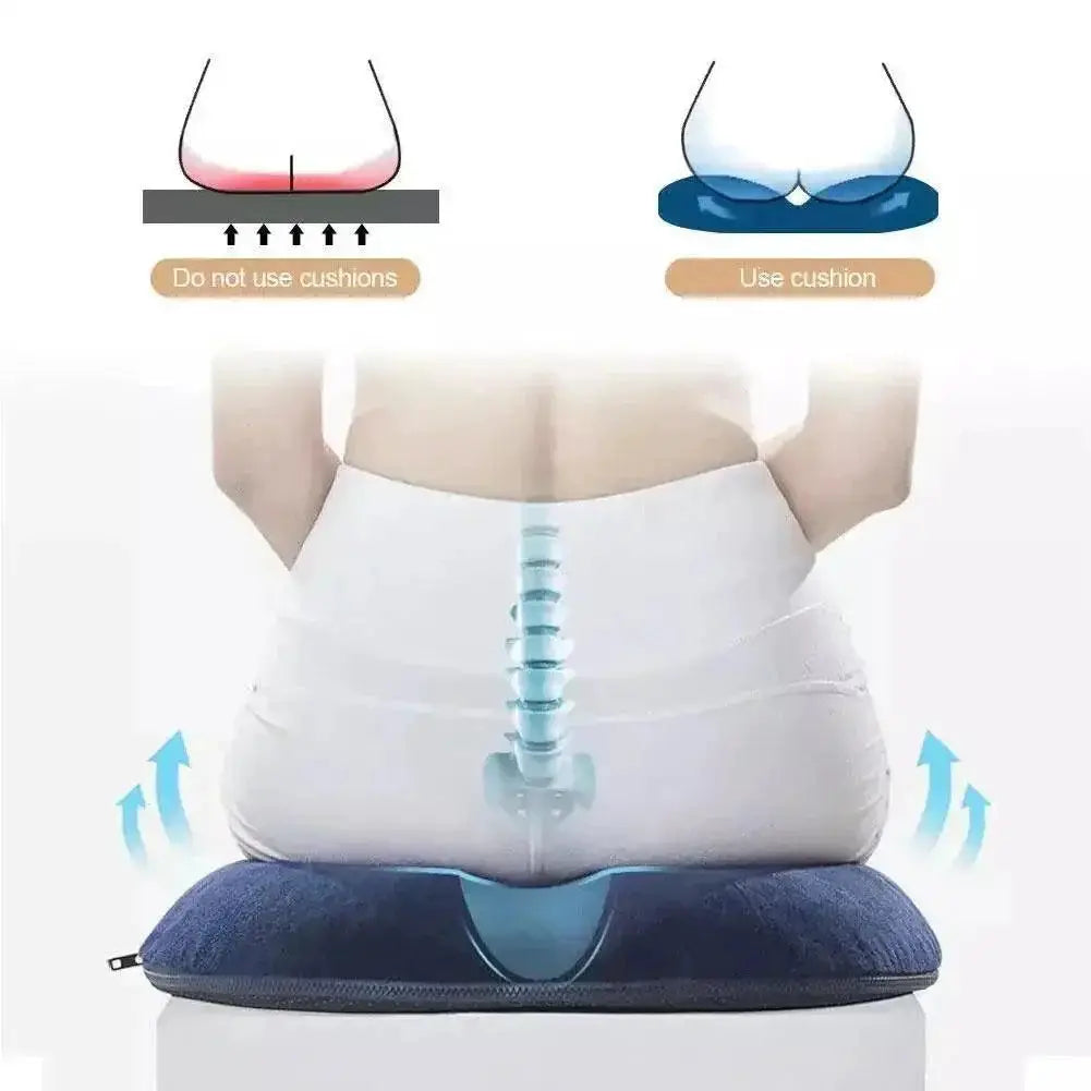 Memory Foam Tailbone Pain Relief Seat Cushion Office Travel