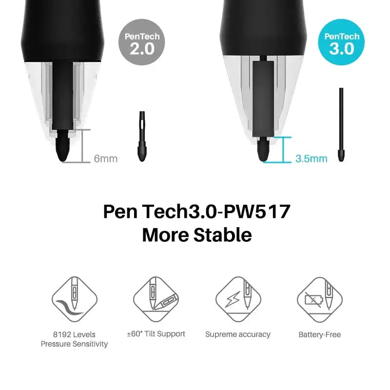 Huion Kamvas Pro 16 4K UHD Pen Display Monitor For Artists