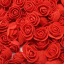 3cm Foam Rose Teddy Bear Flowers for DIY Wedding Decor