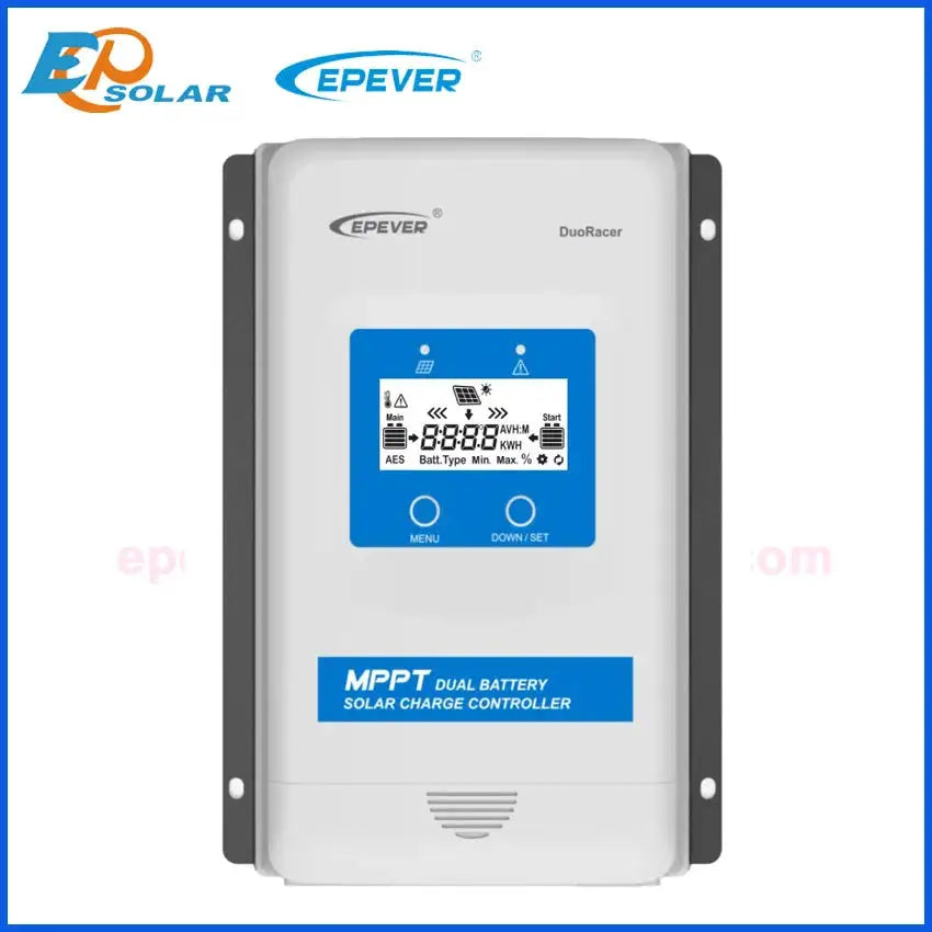 EPEVER DuoRacer Dual Battery MPPT Solar Controller 10A 20A 30A Battery solar charger Regulator DR2210N-DDS DR3210N-DDS 1206N