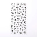 Succulent Blossom Nail Art Decals Blooming 3D Beauty Kit