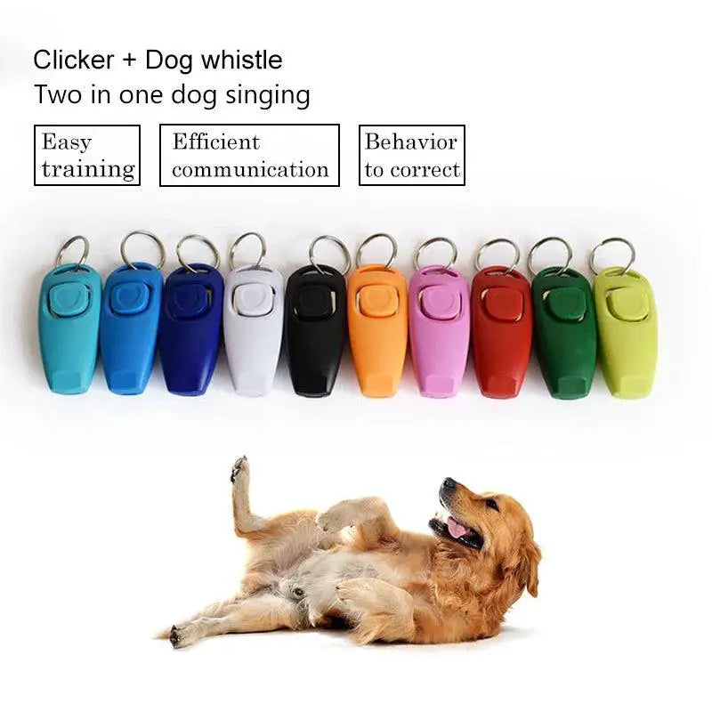 Dog Clicker And Whistle Training Combo Pet Trainer Guide