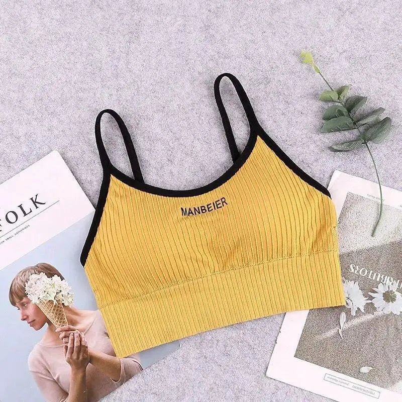 Cotton Sports Bra Crop Top For Gym And Fashion Activewear