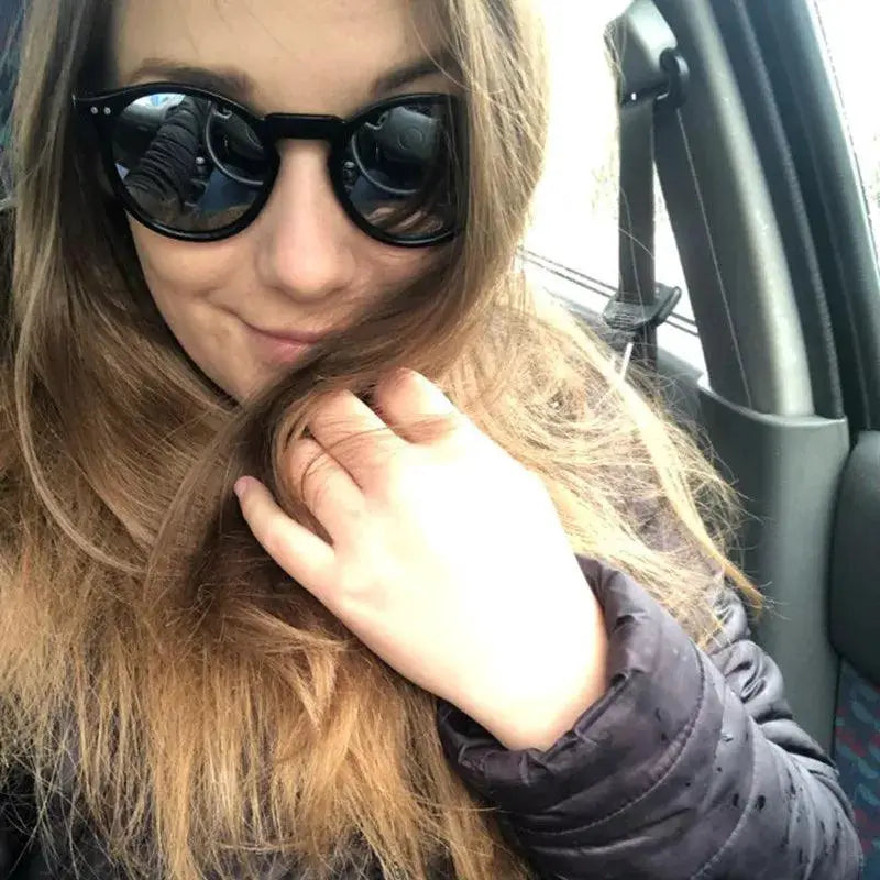 Trendy Retro Oval Frame Sunglasses For Women Fashion Eyewear