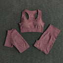 Seamless Yoga Set Women Leggings Crop Top