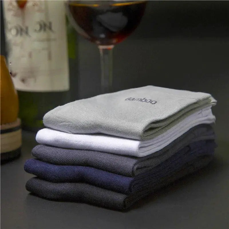 Luxurious Bamboo Crew Socks Set For Men Comfort And Style