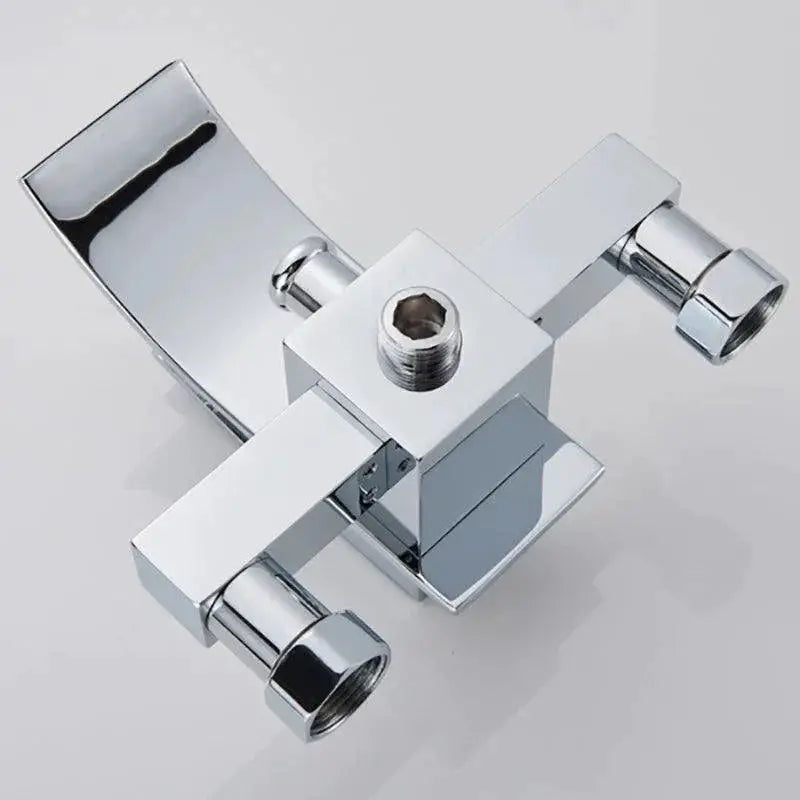 Gold Bathtub Faucet Waterfall Shower Wall Mounted Elite