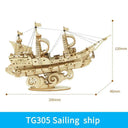 Robotime 3D Boat Puzzle for Kids Skills