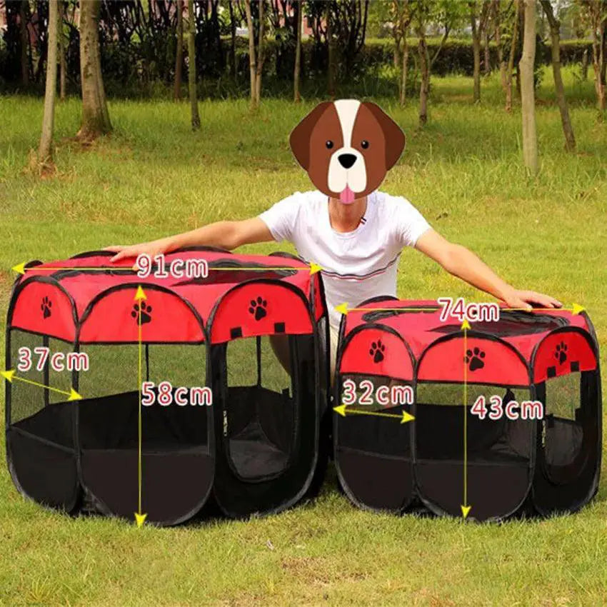 Portable Pet Tent House Waterproof Bite Resistant Shelter