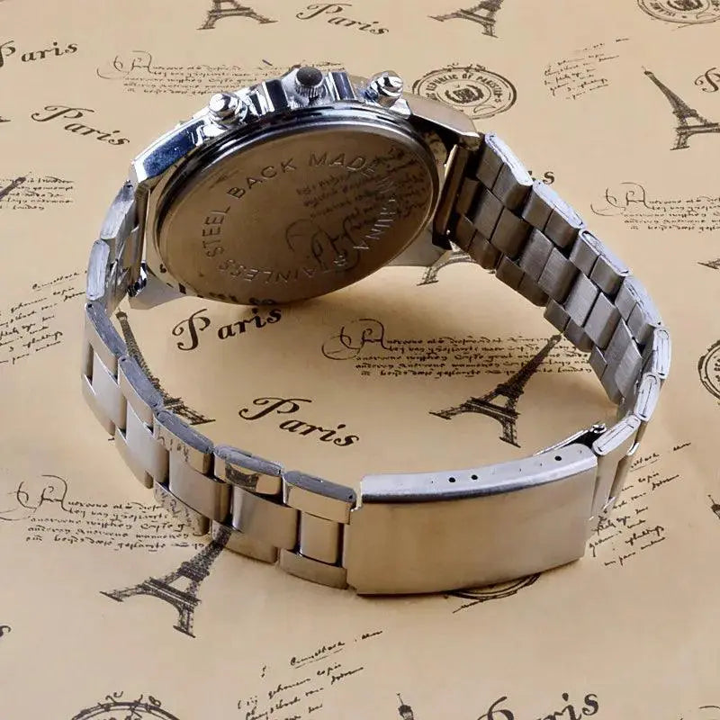 OurLum Elegant Luxury Mens Stainless Steel Sport Watch