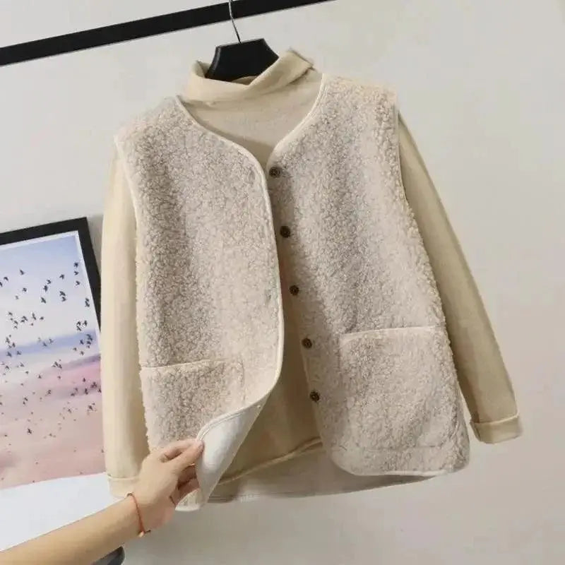 Women's Winter Fleece Vest Thermal Layer Comfort Warmth