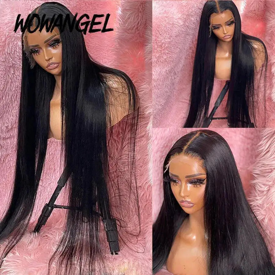 34 Inch HD Lace Front Wig Premium Brazilian Human Hair