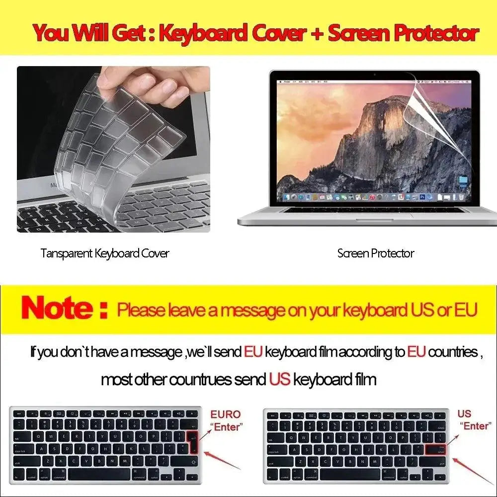 Frosted MacBook Air Laptop Case Stylish Protective Cover